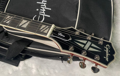 NEW! Epiphone Futura Les Paul Custom - AAAA Flame Top - Rally Red Gloss - Limited Edition - Deluxe Gig Bag - 8 lbs - Authorized Dealer - G07694