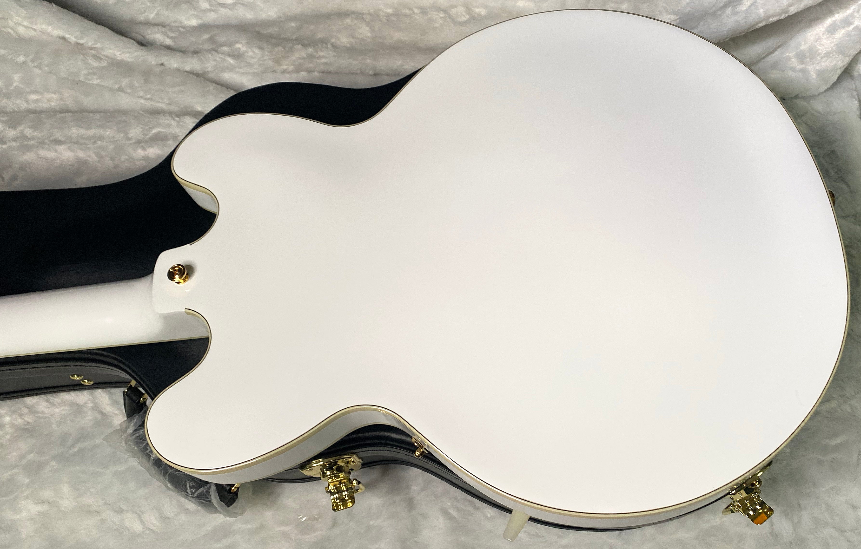 NEW ! Epiphone Inspired by Gibson Custom Alex Lifeson 1976 ES-355 Reissue Electric Guitar - Alpine White - Authorized Dealer - IN-STOCK!