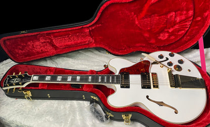 NEW ! Epiphone Inspired by Gibson Custom Alex Lifeson 1976 ES-355 Reissue Electric Guitar - Alpine White - Authorized Dealer - IN-STOCK!
