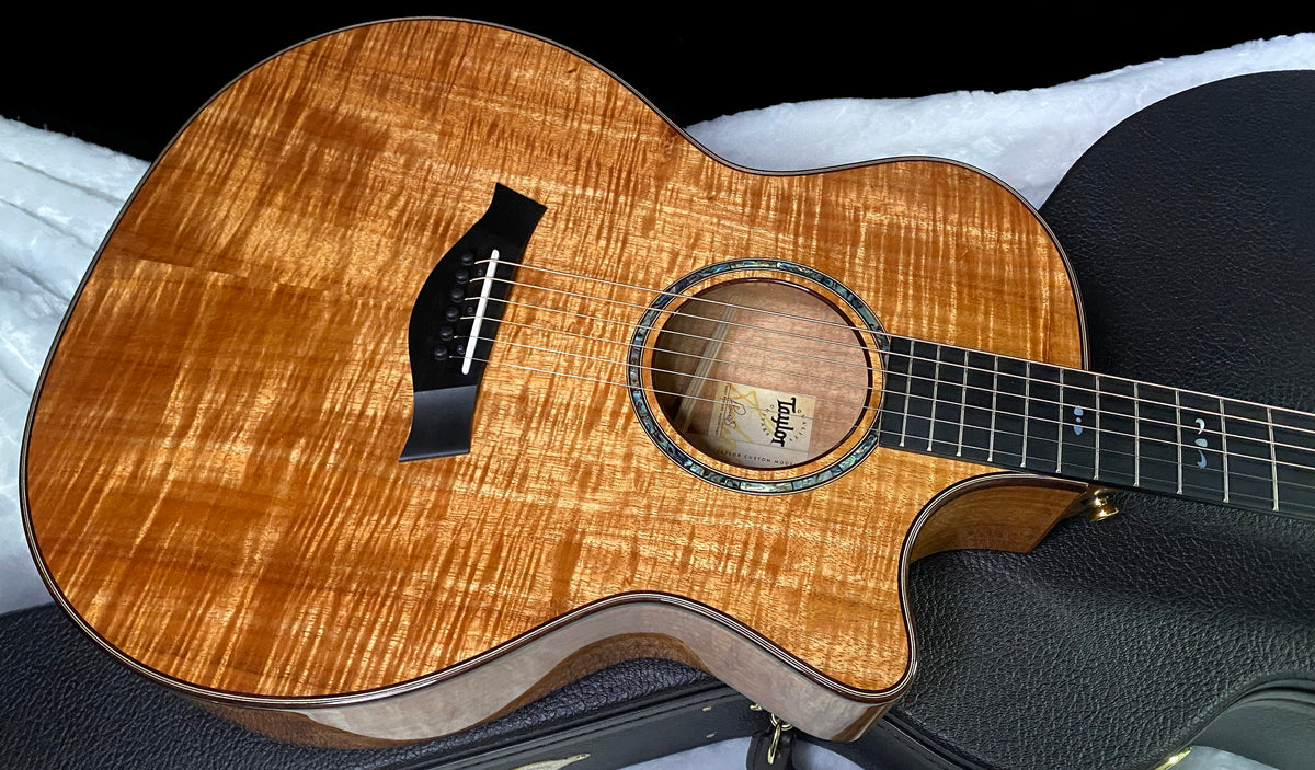 NEW! Taylor Custom 724ce Acoustic-Electric Guitar - Natural Gloss - AAAAA Hand Picked Koa - 4.5lbs - WOW! Authorized Dealer - G07694
