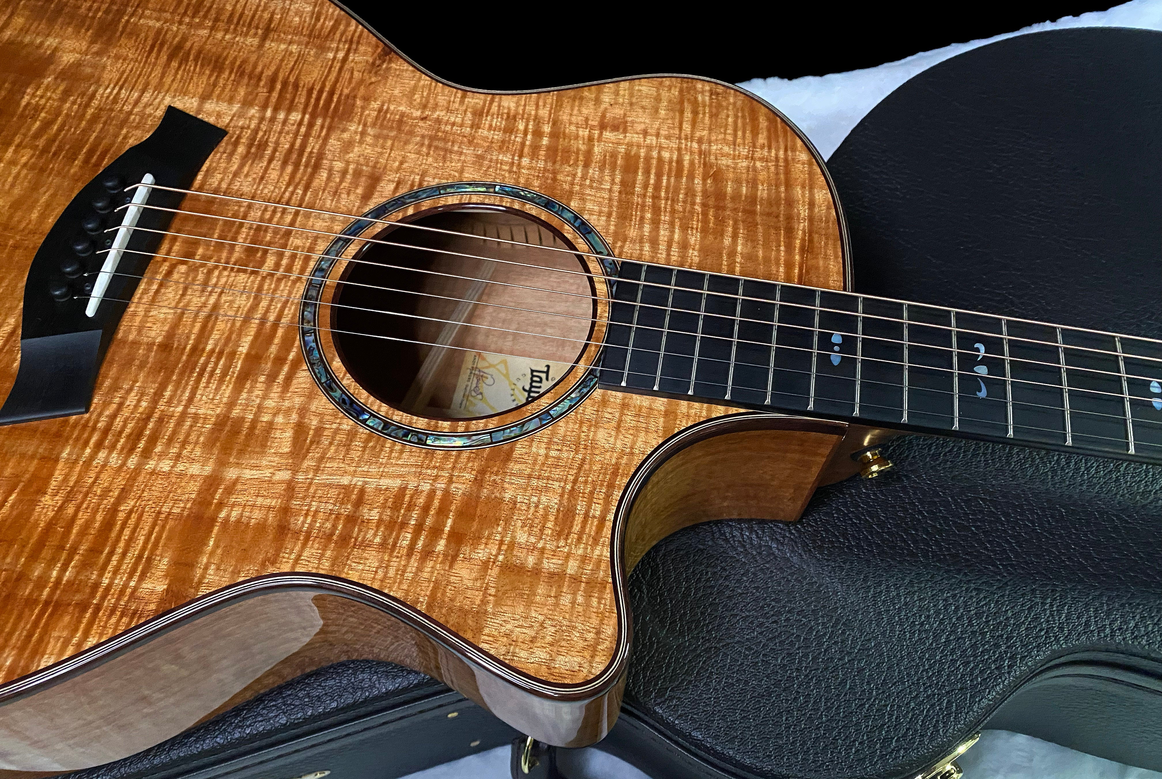 NEW! Taylor Custom 724ce Acoustic-Electric Guitar - Natural Gloss - AAAAA Hand Picked Koa - 4.5lbs - WOW! Authorized Dealer - G07694