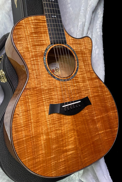 NEW! Taylor Custom 724ce Acoustic-Electric Guitar - Natural Gloss - AAAAA Hand Picked Koa - 4.5lbs - WOW! Authorized Dealer - G07694