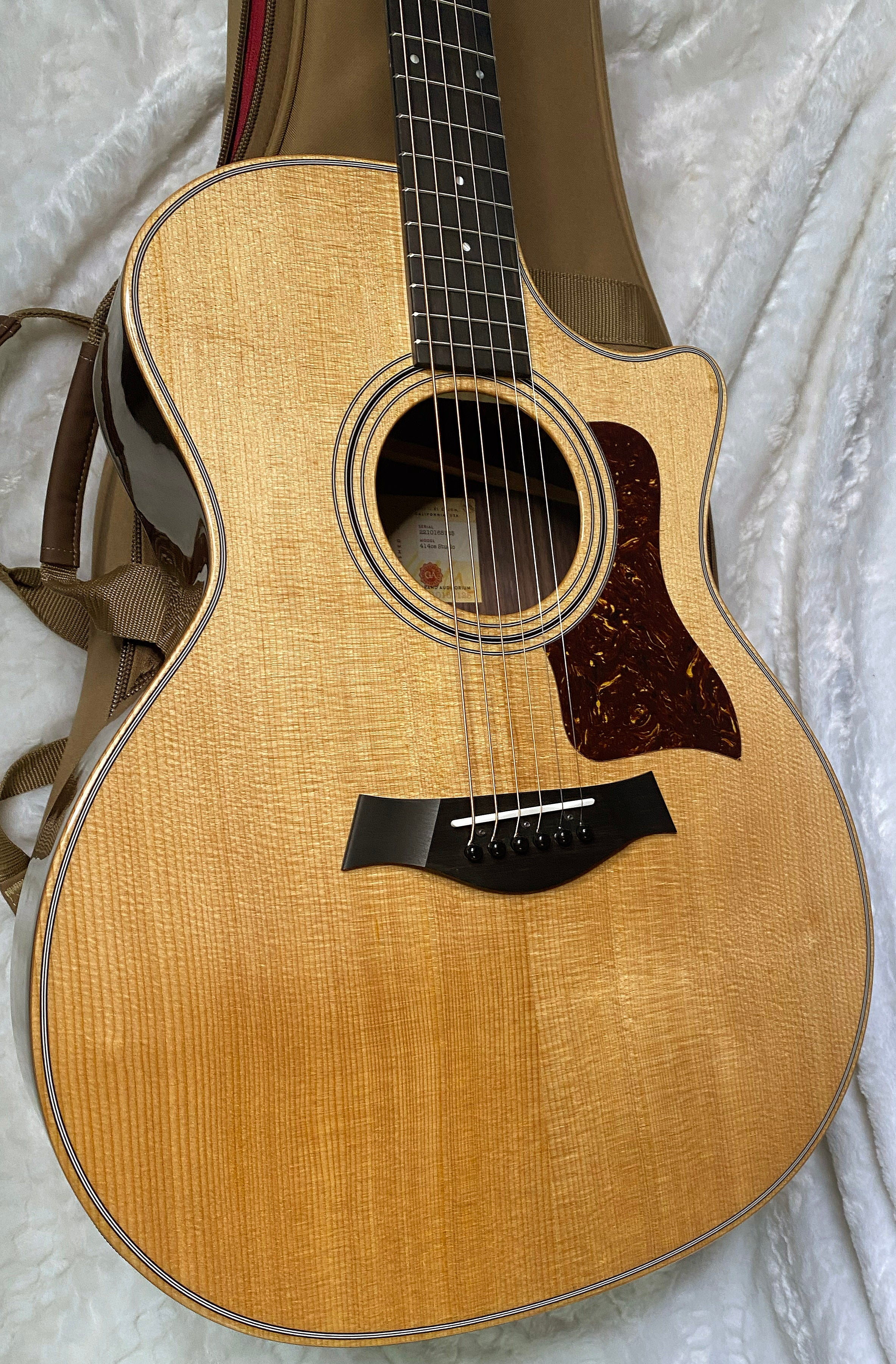 NEW! Taylor 414ce Studio Acoustic-Electric Guitar - Natural - 4.7lbs - Authorized Dealer - G06252