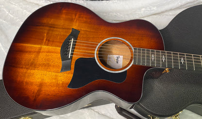 NEW! Taylor 224ce-K DLX Grand Auditorium Acoustic-Electric Guitar - Tobacco - 4.8lbs - Authorized Dealer - G06249