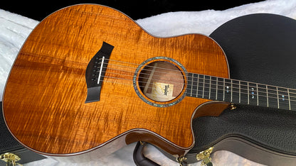 NEW! Taylor Custom 724ce Acoustic-Electric Guitar - Natural Gloss - AAAAA Hand Picked Koa - 4.55lbs - WOW! Authorized Dealer - G07717