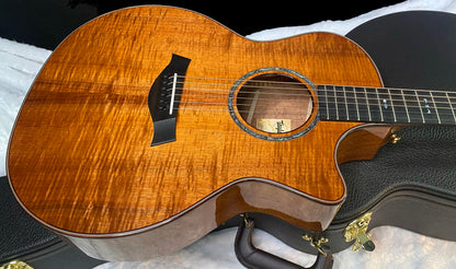 NEW! Taylor Custom 724ce Acoustic-Electric Guitar - Natural Gloss - AAAAA Hand Picked Koa - 4.5lbs - WOW! Authorized Dealer - G07718