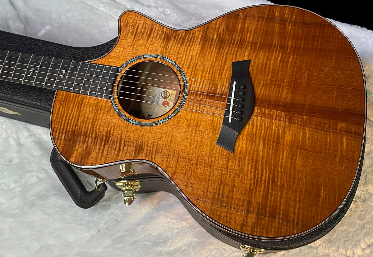 NEW! Taylor Custom 724ce Acoustic-Electric Guitar - Natural Gloss - AAAAA Hand Picked Koa - 4.55lbs - WOW! Authorized Dealer - G07717