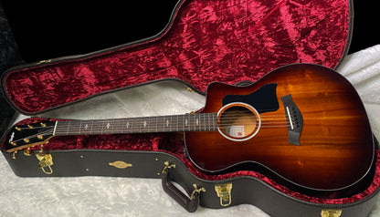 NEW! Taylor 224ce-K DLX Grand Auditorium Acoustic-Electric Guitar - Tobacco - 4.8lbs - Authorized Dealer - G06249