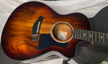 NEW! Taylor 222ce-K DLX Grand Concert Acoustic-Electric Guitar - Tobacco - 4.6lbs - Authorized Dealer - G06251