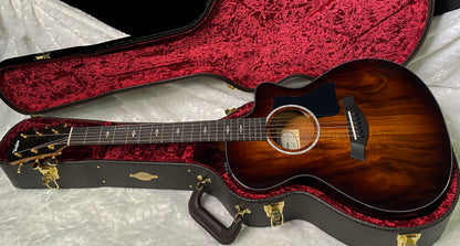 NEW! Taylor 222ce-K DLX Grand Concert Acoustic-Electric Guitar - Tobacco - 4.6lbs - Authorized Dealer - G06251
