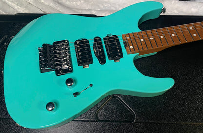 NEW ! Jackson Custom Shop Dinky HSH - Roasted Maple Neck & Fretboard - DK - Seafoam Green - Authorized Dealer - 8.1 lbs - G07719