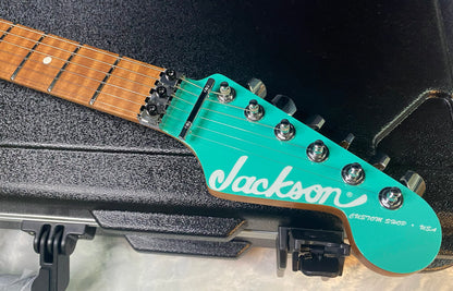 NEW ! Jackson Custom Shop Dinky HSH - Roasted Maple Neck & Fretboard - DK - Seafoam Green - Authorized Dealer - 8.1 lbs - G07719