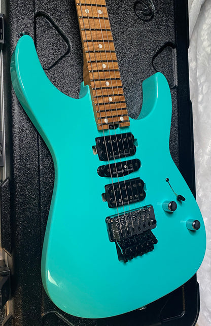 NEW ! Jackson Custom Shop Dinky HSH - Roasted Maple Neck & Fretboard - DK - Seafoam Green - Authorized Dealer - 8.1 lbs - G07719