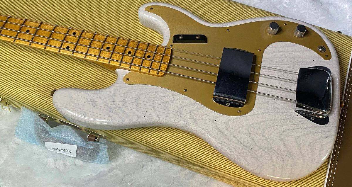 NEW! Fender Custom Shop 1958 Precision Bass Ash Body Journeyman Relic - White Blonde - Authorized Dealer - 8.8lbs - G07723
