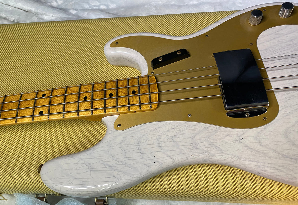 NEW! Fender Custom Shop 1958 Precision Bass Ash Body Journeyman Relic - White Blonde - Authorized Dealer - 8.8lbs - G07723