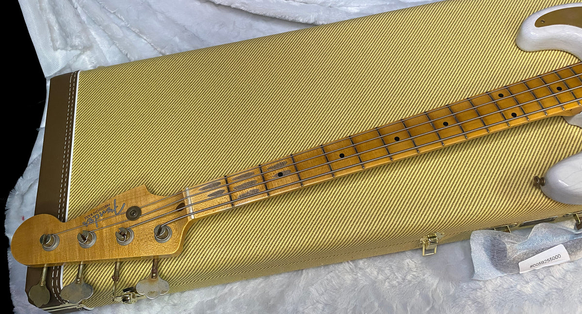 NEW! Fender Custom Shop 1958 Precision Bass Ash Body Journeyman Relic - White Blonde - Authorized Dealer - 8.8lbs - G07723
