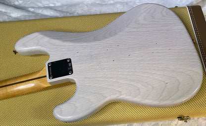 NEW! Fender Custom Shop 1958 Precision Bass Ash Body Journeyman Relic - White Blonde - Authorized Dealer - 8.8lbs - G07723