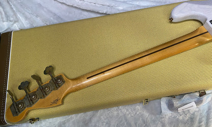 NEW! Fender Custom Shop 1958 Precision Bass Ash Body Journeyman Relic - White Blonde - Authorized Dealer - 8.8lbs - G07723