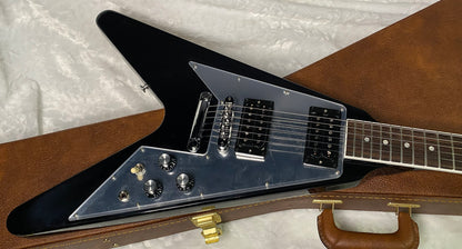 NEW! Gibson '70s Flying V Mirror Electric Guitar Ebony - Limited Edition - Only 7lbs! Authorized Dealer - G06309