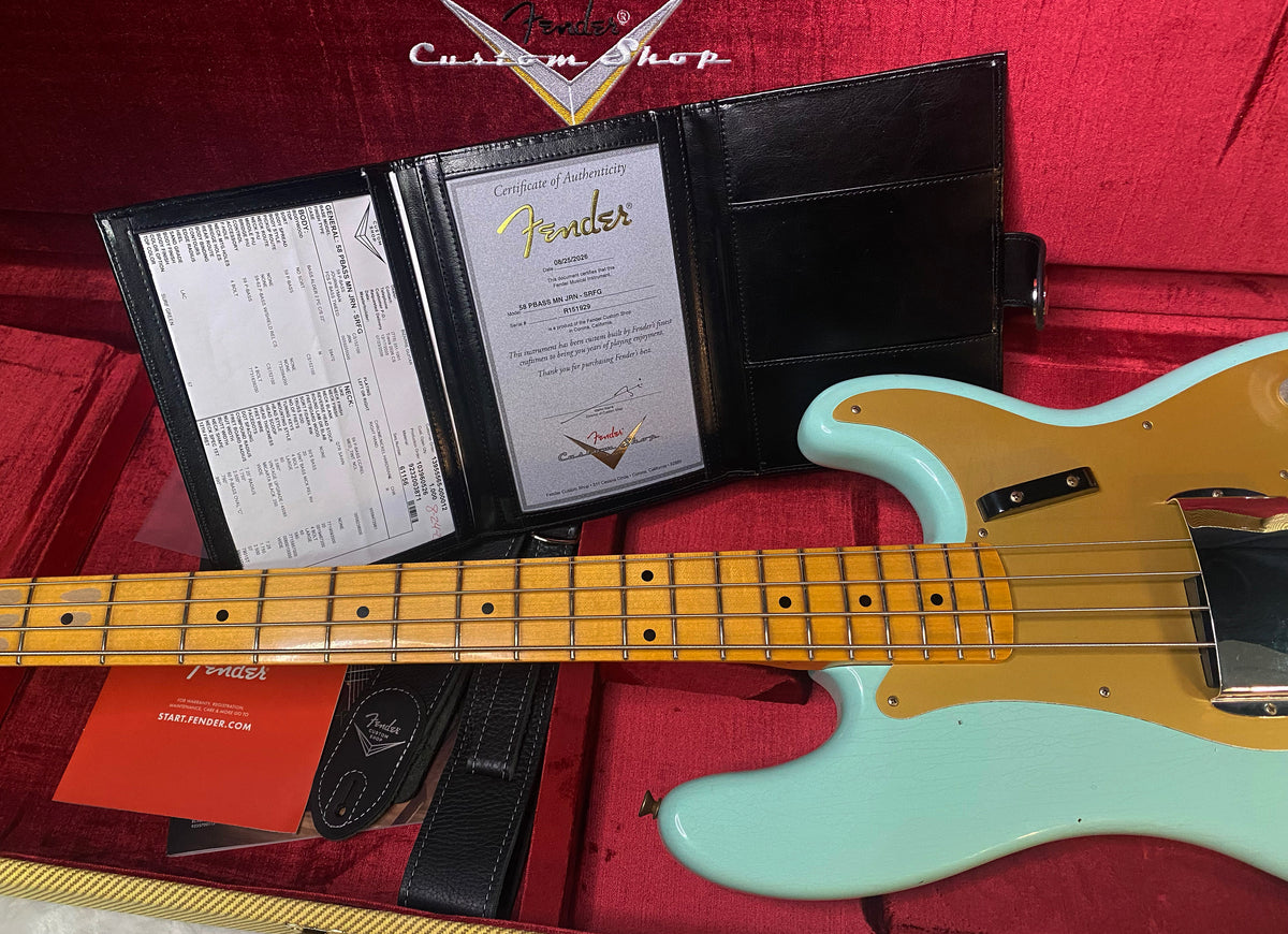 NEW! Fender Custom Shop 1958 Precision Bass Journeyman Relic - Surf Green - Authorized Dealer - 8.5lbs - G07721