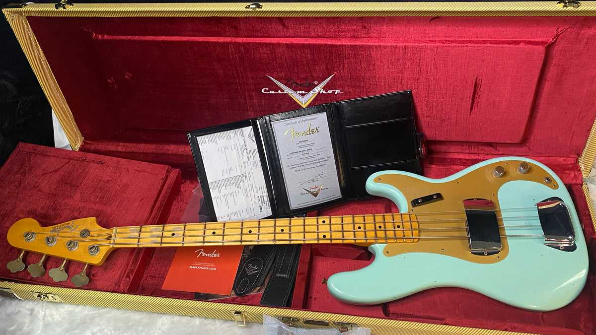 NEW! Fender Custom Shop 1958 Precision Bass Journeyman Relic - Surf Green - Authorized Dealer - 8.5lbs - G07721