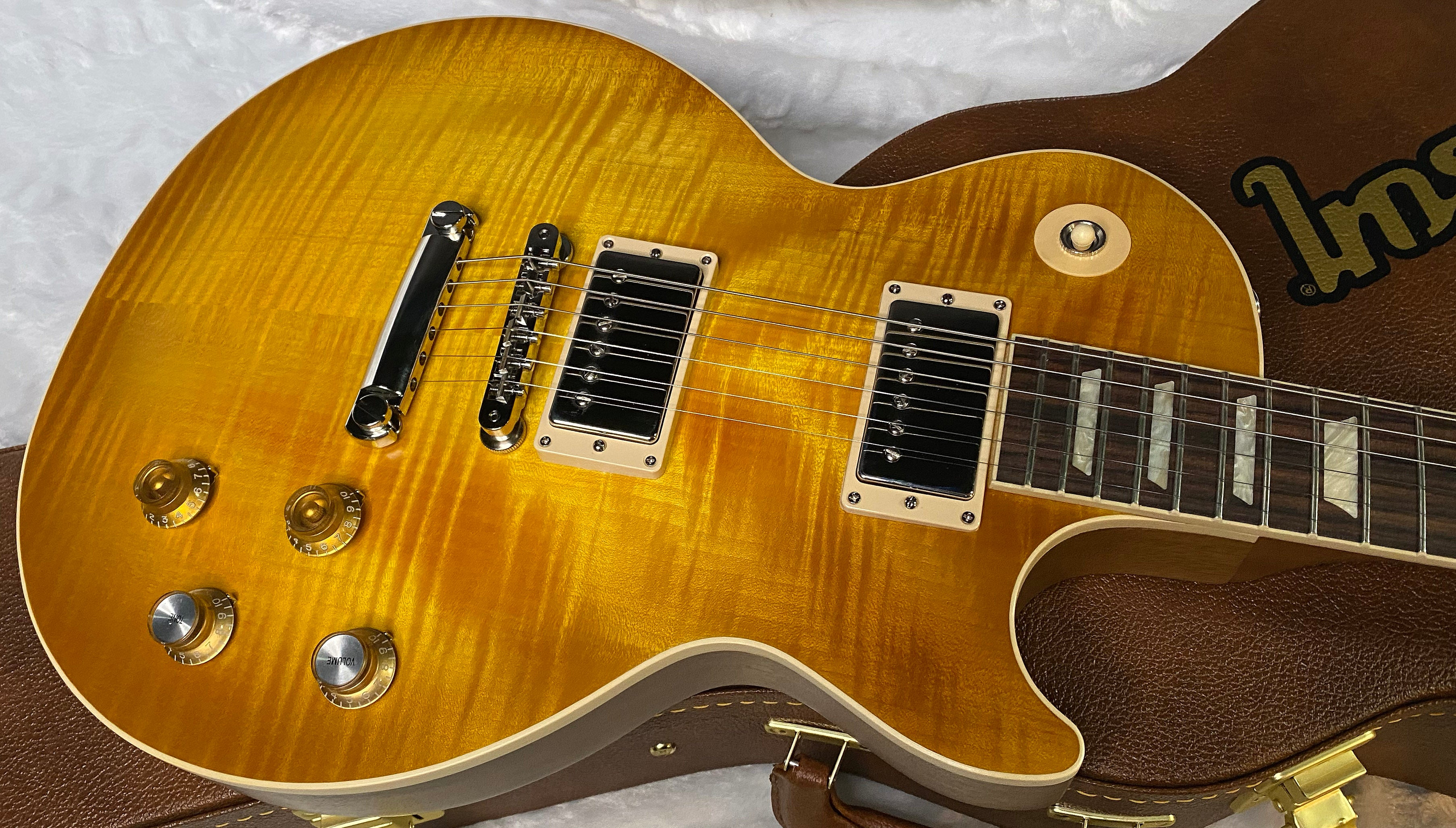 NEW ! Gibson Kirk Hammett "Greeny” Les Paul Standard﻿﻿ Greeny Burst - Killer Top - 9.2 lbs - Authorized Dealer - G07011