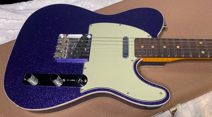 NEW! Fender Custom Shop Flamethrower Telecaster Custom - NOS - Modern Specs - Texas Special Pick-Ups - AAAA Flamed Neck - Purple Sparkle - Authorized Dealer - 7.7lbs - G07725