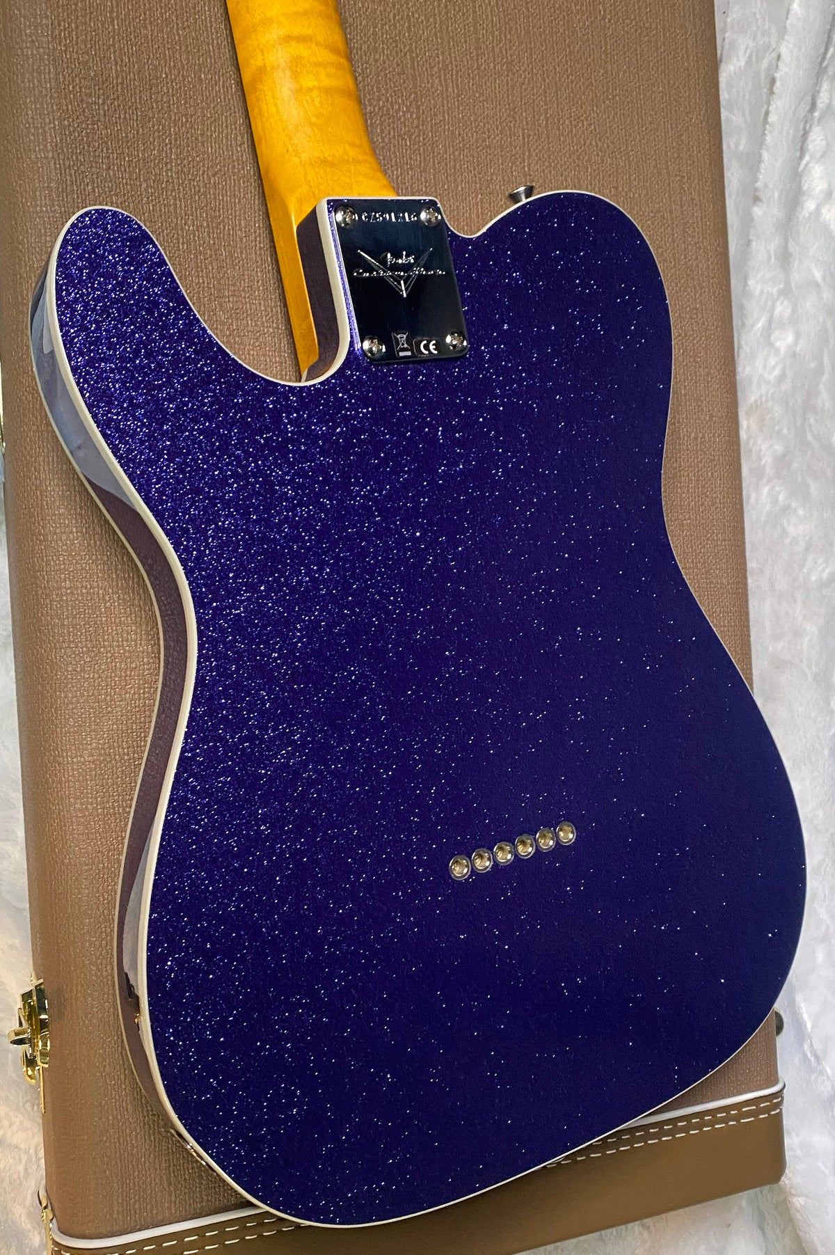 NEW! Fender Custom Shop Flamethrower Telecaster Custom - NOS - Modern Specs - Texas Special Pick-Ups - AAAA Flamed Neck - Purple Sparkle - Authorized Dealer - 7.7lbs - G07725
