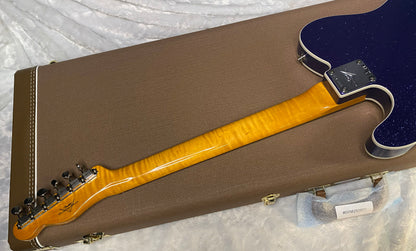 NEW! Fender Custom Shop Flamethrower Telecaster Custom - NOS - Modern Specs - Texas Special Pick-Ups - AAAA Flamed Neck - Purple Sparkle - Authorized Dealer - 7.7lbs - G07725