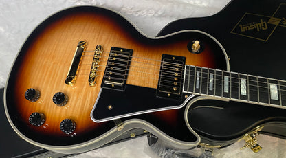 NEW ! Epiphone Les Paul Custom Inspired by Gibson Electric Guitar - Flame Top - Only 10.1 lbs - Authorized Dealer - G06994