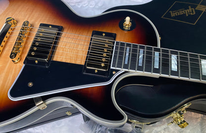 NEW ! Epiphone Les Paul Custom Inspired by Gibson Electric Guitar - Flame Top - Only 10.1 lbs - Authorized Dealer - G06994