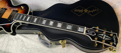 NEW ! Epiphone Les Paul Custom Inspired by Gibson Electric Guitar - Flame Top - Only 10.1 lbs - Authorized Dealer - G06994