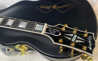 NEW ! Epiphone Les Paul Custom Inspired by Gibson Electric Guitar - Flame Top - Only 10.1 lbs - Authorized Dealer - G06994