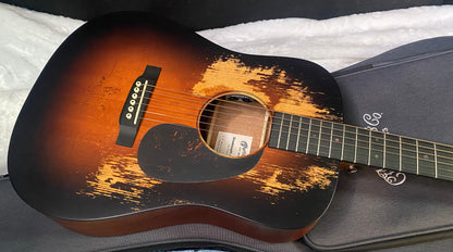 NEW! Martin D Jr-E Street Legend Burst Acoustic-Electric Guitar - Custom Ink - 4lbs - Authorized Dealer - G07739