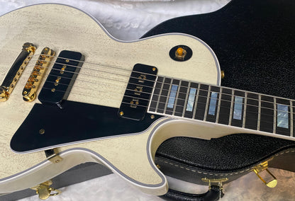 NEW ! Gibson Custom Shop Historic '54 Les Paul Custom Reissue Dealer Select - P-90's Staple Pick-Up - TV White - VOS - Authorized Dealer - Only 8.9 lbs - G07004