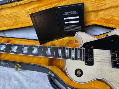 NEW ! Gibson Custom Shop Historic '54 Les Paul Custom Reissue Dealer Select - P-90's Staple Pick-Up - TV White - VOS - Authorized Dealer - Only 8.9 lbs - G07004