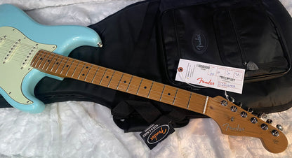 NEW! Fender Limited Edition American Professional Classic Stratocaster - Daphne Blue - Custom Shop Pick-Ups - Roasted Maple Neck - 7.6lbs - G0G7738