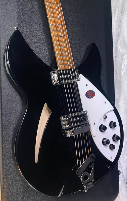 NEW! Rickenbacker 330 Jet Glo JG Jetglo - Semi Hollow Electric Guitar - Authorized Dealer - 7.65 lbs - G07736