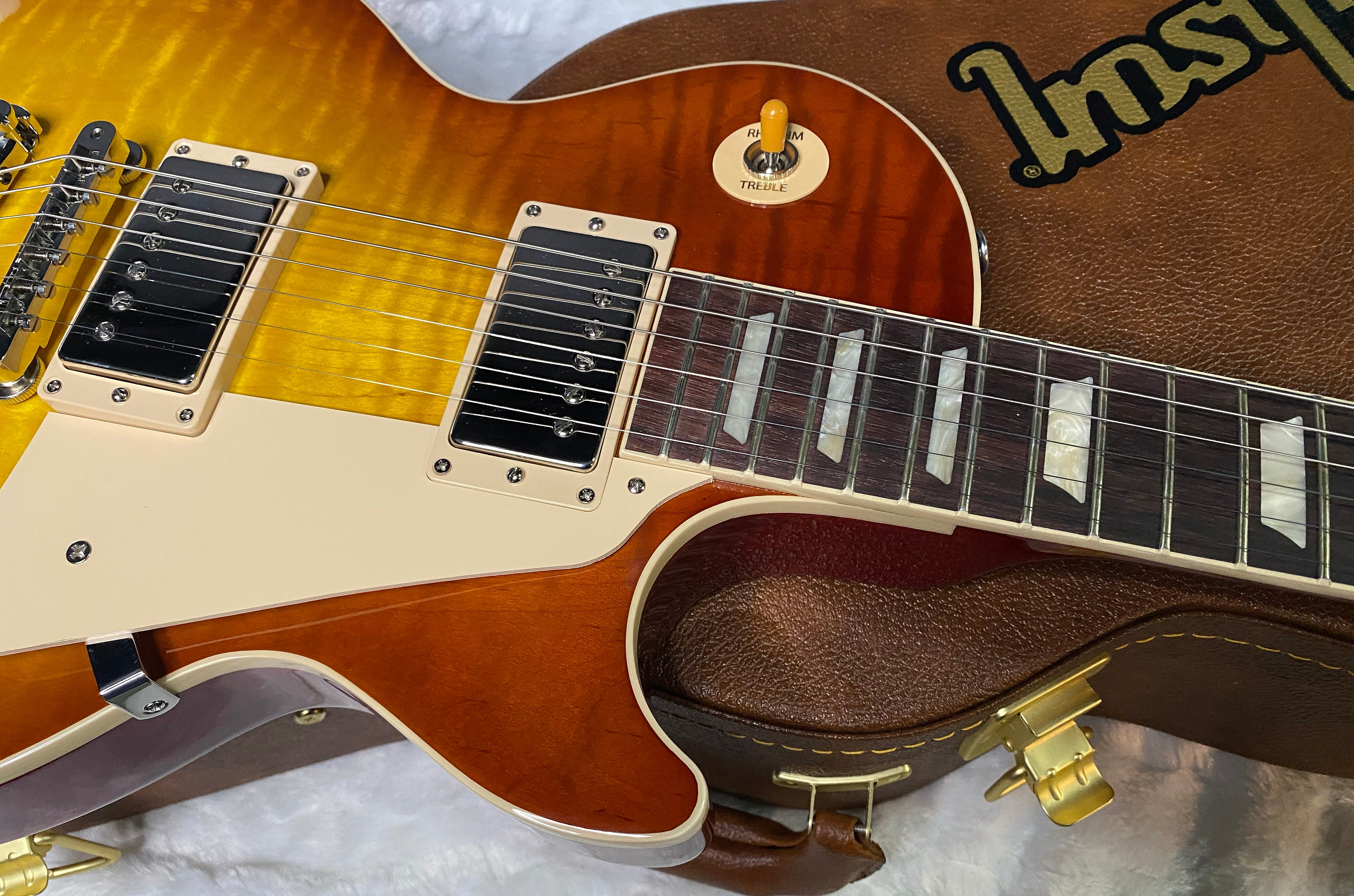 NEW! Gibson Les Paul 60's Standard Iced Tea - Authorized Dealer - Beautiful Flame Maple Top - 9.5 lbs - G07016