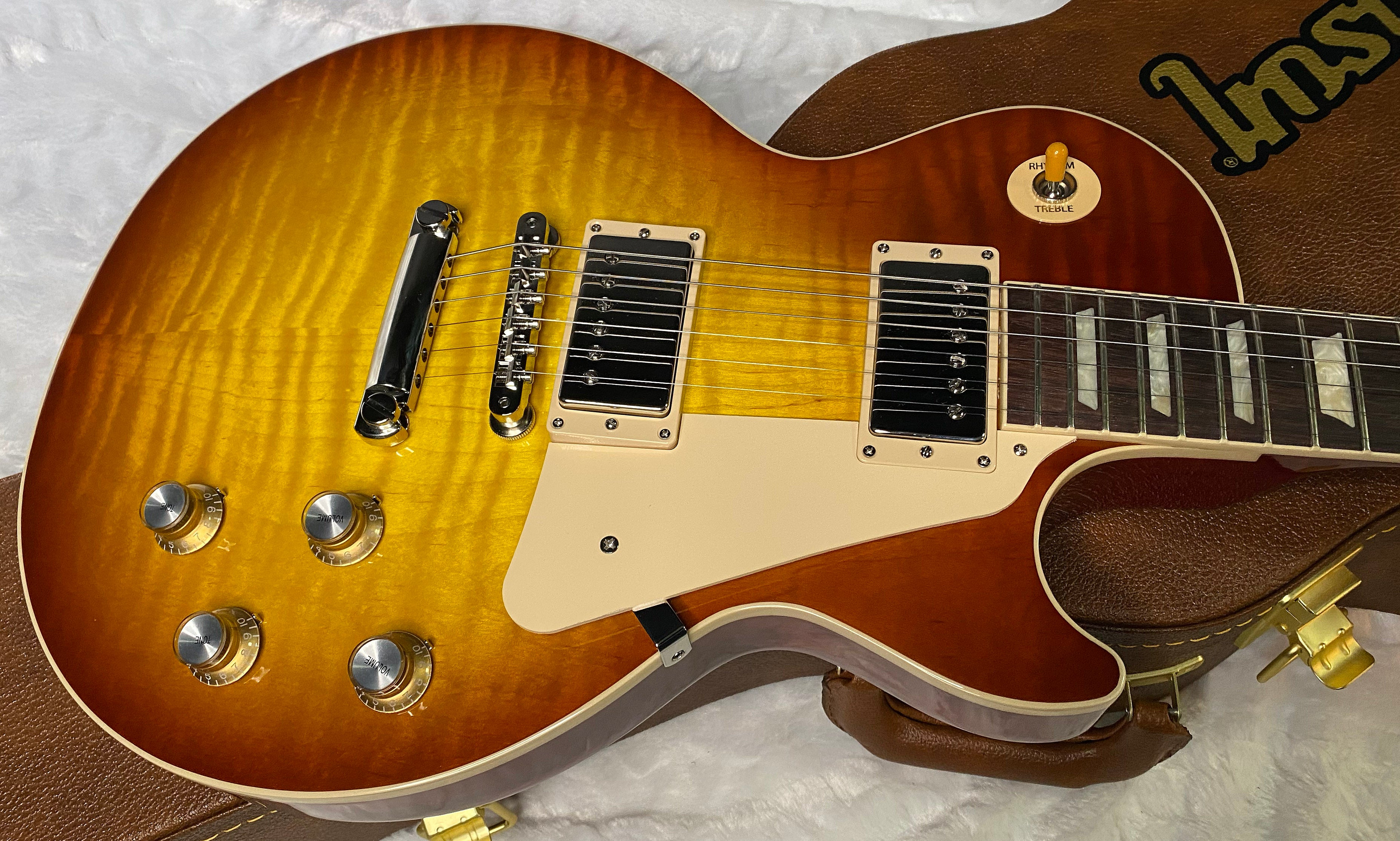 NEW! Gibson Les Paul 60's Standard Iced Tea - Authorized Dealer - Beautiful Flame Maple Top - 9.5 lbs - G07016