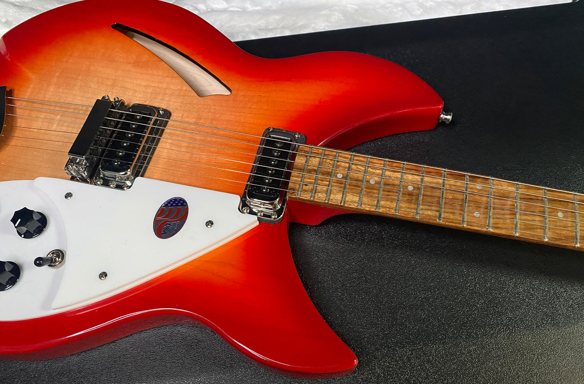 NEW! Rickenbacker 330 Fire Glo FG Fireglo - Semi Hollow Electric Guitar - Authorized Dealer - 7.55lbs - G07731