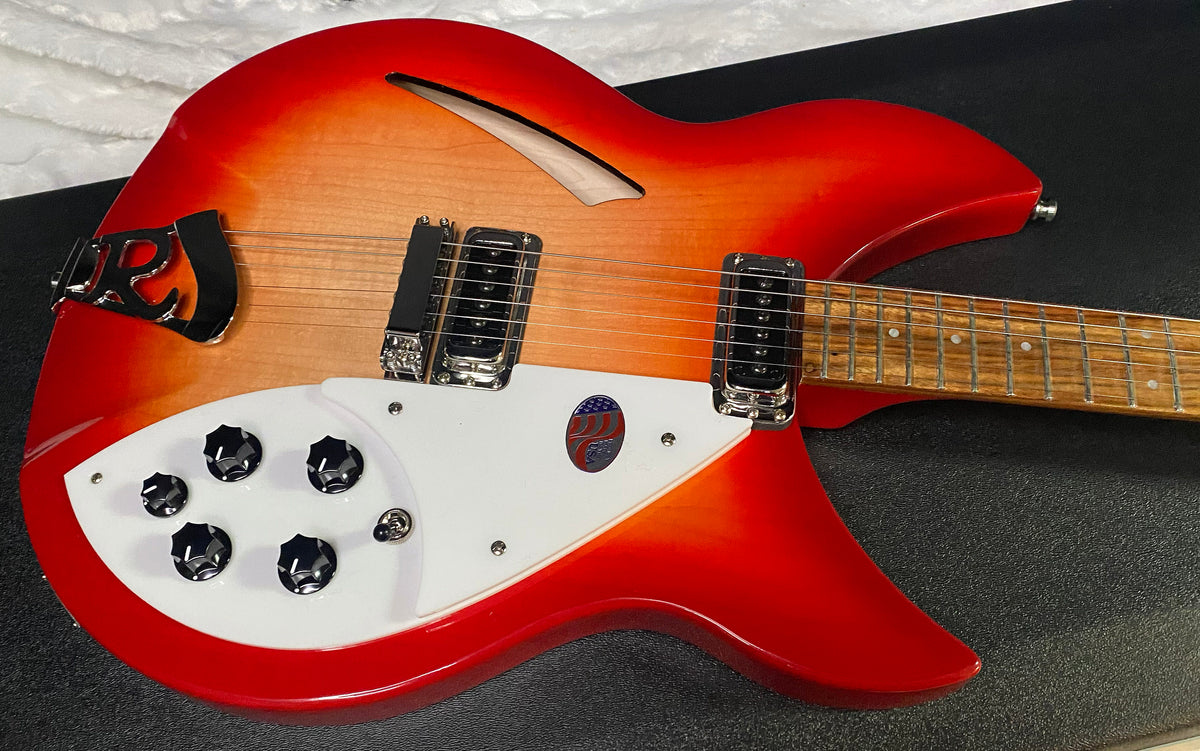 NEW! Rickenbacker 330 Fire Glo FG Fireglo - Semi Hollow Electric Guitar - Authorized Dealer - 7.55lbs - G07731