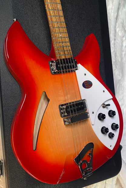 NEW! Rickenbacker 330 Fire Glo FG Fireglo - Semi Hollow Electric Guitar - Authorized Dealer - 7.55lbs - G07731