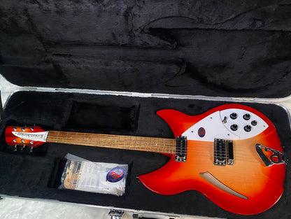 NEW! Rickenbacker 330 Fire Glo FG Fireglo - Semi Hollow Electric Guitar - Authorized Dealer - 7.55lbs - G07731