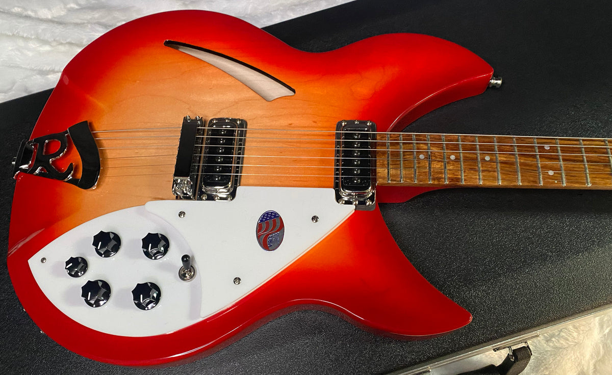 NEW! Rickenbacker 330 Fire Glo FG Fireglo - Semi Hollow Electric Guitar - Authorized Dealer - 7.5 lbs - G07729