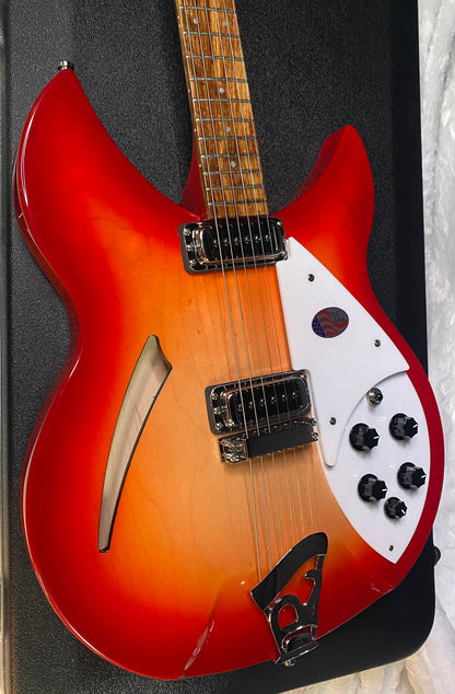 NEW! Rickenbacker 330 Fire Glo FG Fireglo - Semi Hollow Electric Guitar - Authorized Dealer - 7.5 lbs - G07729
