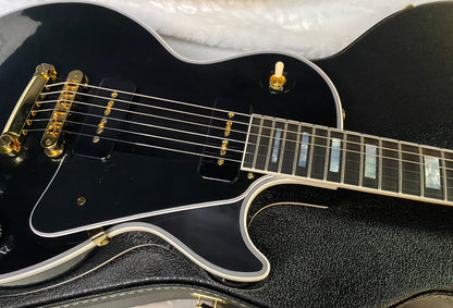 NEW! Gibson Les Paul Custom - Dealer Select - P90 Pick-Ups - VOS Ebony Finish - Custom Shop M2M - Authorized Dealer - 9.7 lbs - G07008
