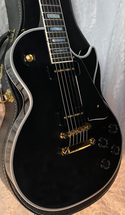NEW! Gibson Les Paul Custom - Dealer Select - P90 Pick-Ups - VOS Ebony Finish - Custom Shop M2M - Authorized Dealer - 9.7 lbs - G07008