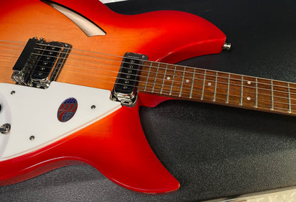 NEW! Rickenbacker 330 Fire Glo FG Fireglo - Semi Hollow Electric Guitar - Authorized Dealer - 7.65 lbs - G07726