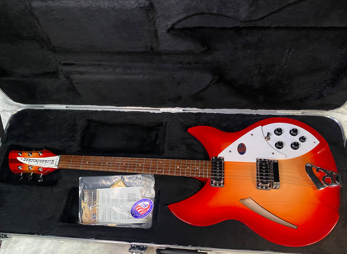 NEW! Rickenbacker 330 Fire Glo FG Fireglo - Semi Hollow Electric Guitar - Authorized Dealer - 7.65 lbs - G07726